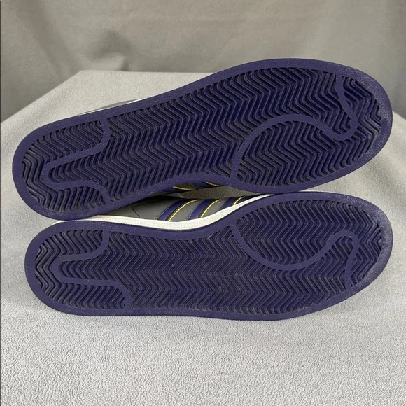 Adidas Superstar Shoes in Purple, White, and Gold - Picture 7 of 9